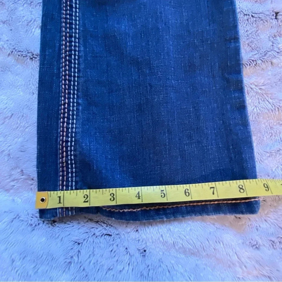 Seven7 Bootcut Women's Jeans‎ 10 Orange Embroidery Detail - Picture 15 of 15